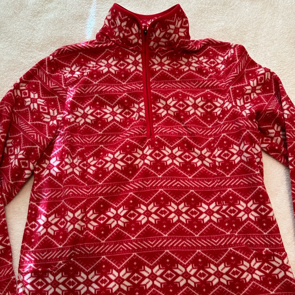Ladies Lands End fleece size large. Like new condition